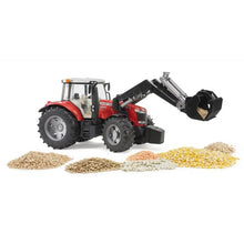 Load image into Gallery viewer, Bruder 03047 Massey Ferguson 7624 With Front Loader
