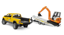 Load image into Gallery viewer, Bruder 02546 RAM Rental Service With Mini Excavator
