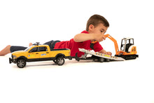 Load image into Gallery viewer, Bruder 02546 RAM Rental Service With Mini Excavator
