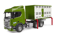 Load image into Gallery viewer, Bruder 03548 Scania Super 560R Cattle Transportation Truck With Cattle
