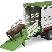 Load image into Gallery viewer, Bruder 03548 Scania Super 560R Cattle Transportation Truck With Cattle
