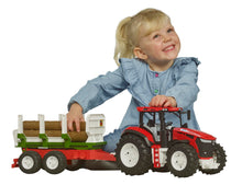 Load image into Gallery viewer, Bruder 03453 Roadmax Tractor With Forestry Trailer &amp; 3 Trunks
