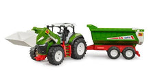 Load image into Gallery viewer, Bruder 03452 Roadmax Tractor With Front Loader &amp; Trailer
