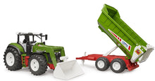 Load image into Gallery viewer, Bruder 03452 Roadmax Tractor With Front Loader &amp; Trailer
