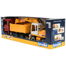 Load image into Gallery viewer, Bruder 02751 MAN TGA Dump Truck With Liebherr Shovel
