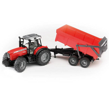 Load image into Gallery viewer, Bruder 02045 Massey Ferguson 7480 Tractor &amp; Trailer
