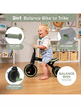 Load image into Gallery viewer, Zoomee 2 in 1 Balance Bike To Trike
