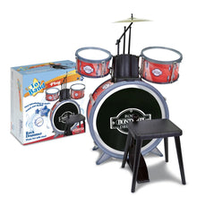 Load image into Gallery viewer, Bontempi Drum Set With 4 Pieces &amp; Stool
