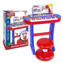 Load image into Gallery viewer, Bontempi Electronic Keyboard With Microphone
