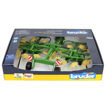 Load image into Gallery viewer, BRUDER 02216 Krone Dual Rotary Swath Windrower Hay Rake - Rotating 1:16
