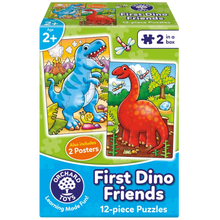 Load image into Gallery viewer, First Dino Friends 12-Piece Puzzles

