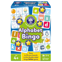 Load image into Gallery viewer, Alphabet Bingo Double Sided Bingo Letter Game
