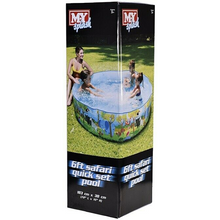 Load image into Gallery viewer, MY Splash Safari Quick Set Pool 6FT
