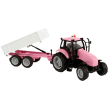 Load image into Gallery viewer, Kids Globe Pink Tractor Set with Light &amp; Sound
