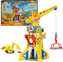 Load image into Gallery viewer, Paw Patrol Rubble &amp; Crew Bark Yard Crane Tower Set
