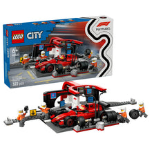 Load image into Gallery viewer, Lego City 60443 F1 Pit Stop &amp; Pit Crew with Ferrari Car
