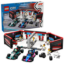 Load image into Gallery viewer, Lego City 60444 F1 Garage &amp; Mercedes-AMG &amp; Alpine Cars
