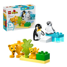 Load image into Gallery viewer, Lego Duplo 10442 Wild Animal Families: Penguins &amp; Lions
