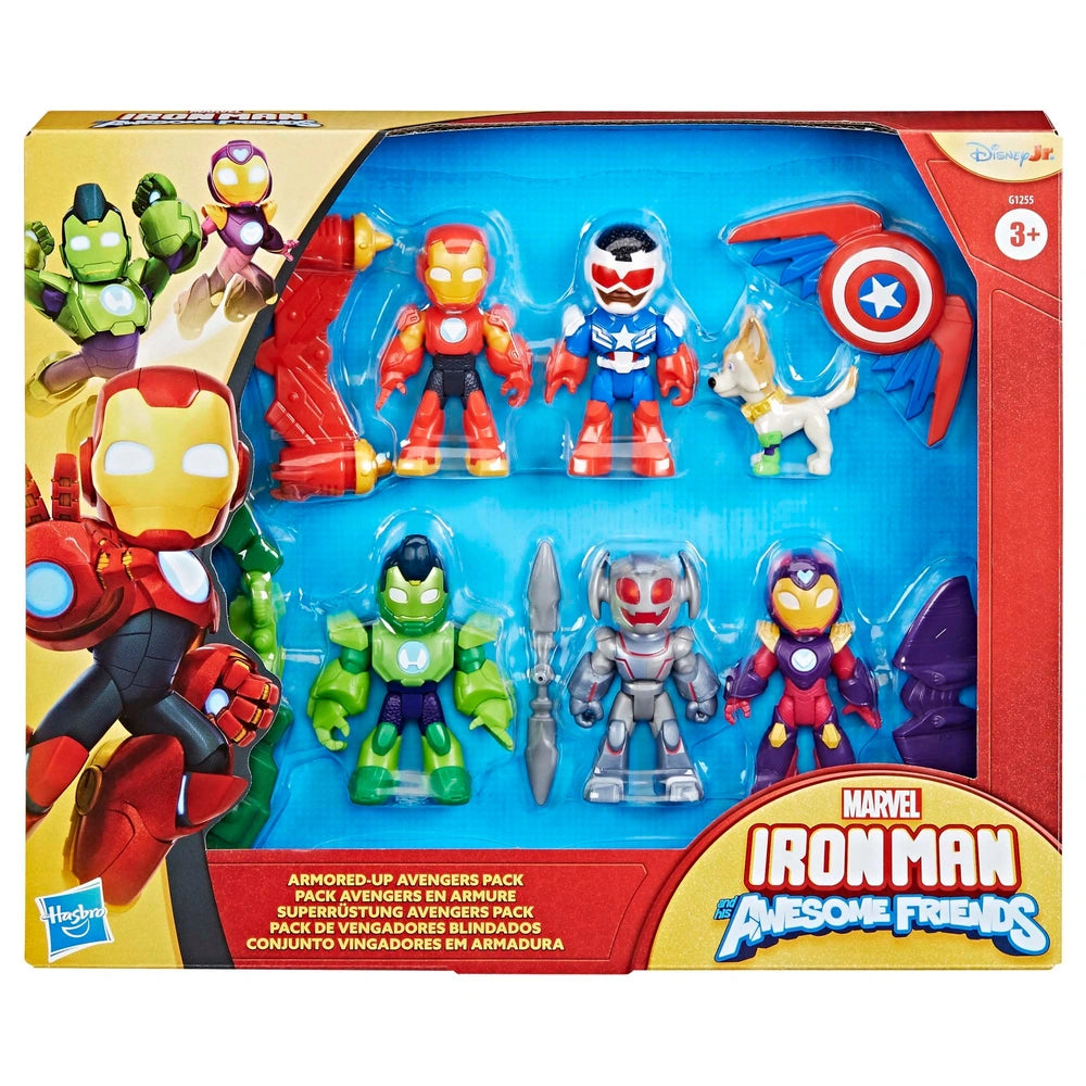 Marvel Ironman Awesome Friends Armoured Up Avengers Pack