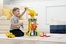 Load image into Gallery viewer, Paw Patrol Rubble &amp; Crew Bark Yard Crane Tower Set
