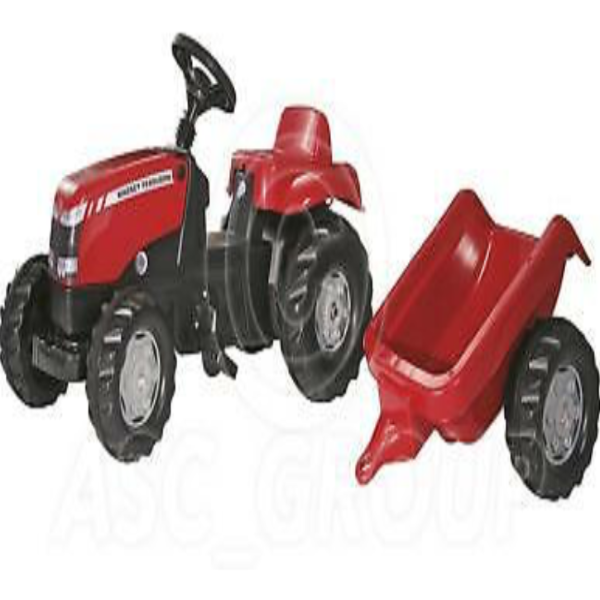 rolly red massey ride on tractor