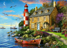 Load image into Gallery viewer, Falcon The Lighthouse Keeper&#39;s Cottage 1000 Piece Jigsaw
