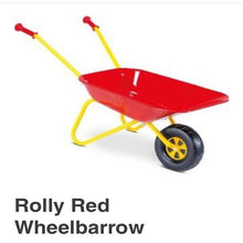 Load image into Gallery viewer, Rolly Red Wheelbarrow
