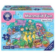 Load image into Gallery viewer, Mermaid Fun 15 Piece Jigsaw Puzzle
