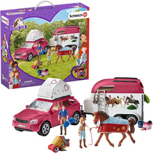 Load image into Gallery viewer, Schleich Horse Club Horse Adventures With Car &amp; Trailer 42535
