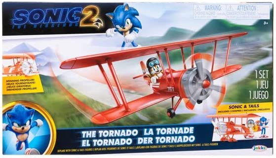 Sonic 2 The Movie The Tornado Bi - Plane With Sinic & Figures