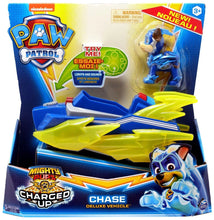 Load image into Gallery viewer, Paw Patrol Mighty Pups Charged Up Chase Deluxe Vehicle
