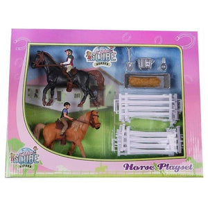 Kids Globe Horse PlaySet With Two Horses