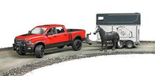Load image into Gallery viewer, BRUDER 02501 RAN 2500 POWER WAGON AND HORSE TRAILER
