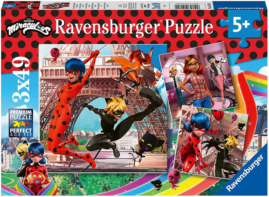 Ravensburger Miraculous 3x49 Puzzles