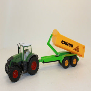Siku 1989 Fendt Tractor with Hooklift Trailer &
