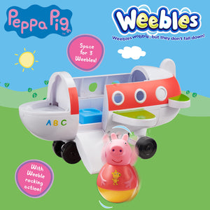 Peppa Weebles Push Along Wobbily Plane
