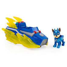 Load image into Gallery viewer, Paw Patrol Mighty Pups Charged Up Chase Deluxe Vehicle
