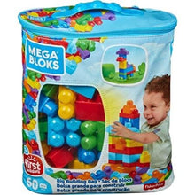 Load image into Gallery viewer, Mega Blocks First Builders Big Building Bag 80 Piece Blue
