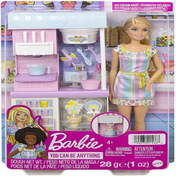 Barbie Ice Cream Shop Doll and Playset with Accessories Reidy s