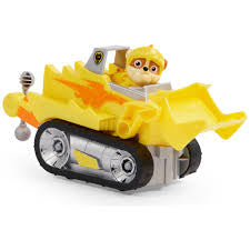 PAW Patrol Rescue Knights Rubble Transforming Toy Car with Figure