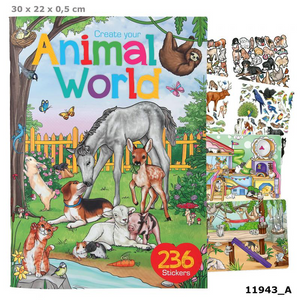 Create Your Animal World 236 Sticker Book