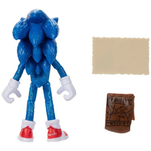 Sonic The Hedgehog 2 The Movie Figure with Map & Ring Pouch