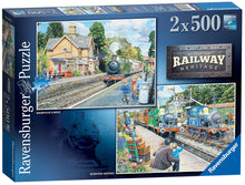 Load image into Gallery viewer, Ravensburger Number One Railway Heritage 2 X 500 Piece Jigsaw Puzzles
