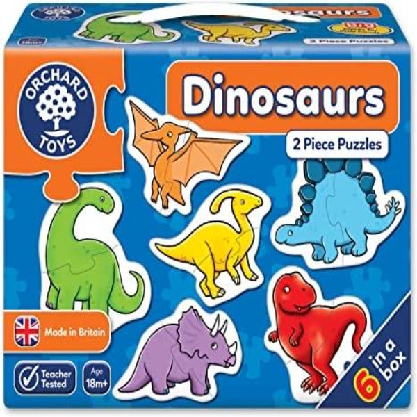 Dinosaurs 2 Piece Puzzle